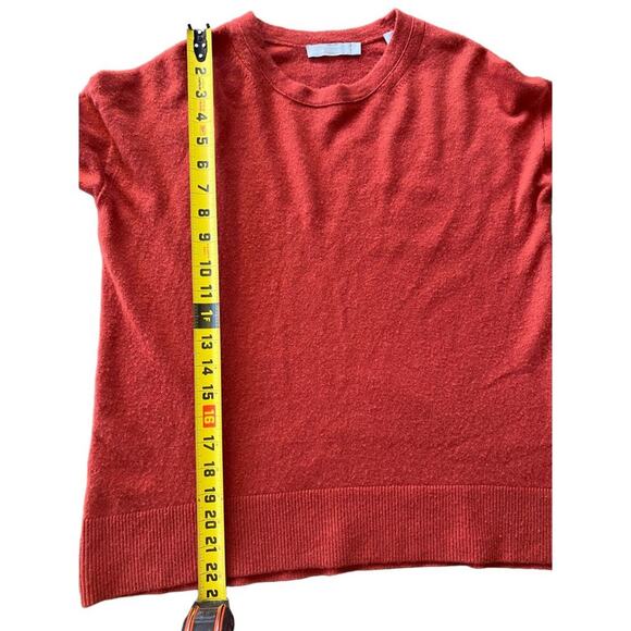 Vince 100% Cashmere Long Sleeve Sweater Top Russet Orange Womens Small MSRP $320 - Picture 10 of 10
